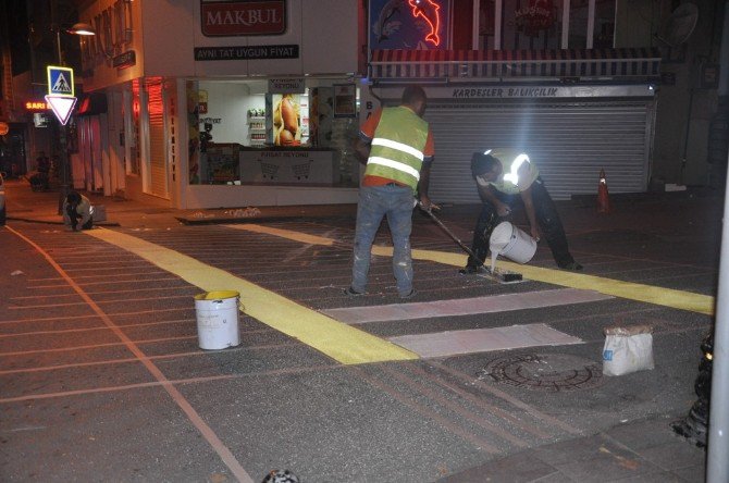 Kent Yollarında Çizgi Çalışması Yapılacak