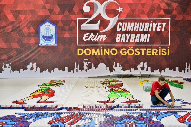 Yıldırım Belediyesi 300 Bin Domino Taşı İle Rekor Kıracak