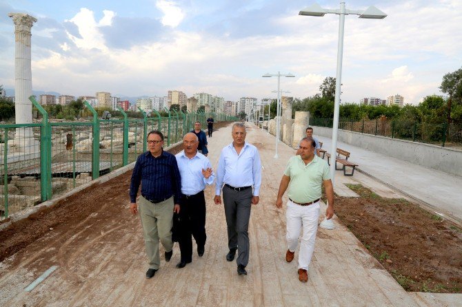 Pompeipolis’teki Yürüyüş Yolu Çalışmasında Sona Gelindi