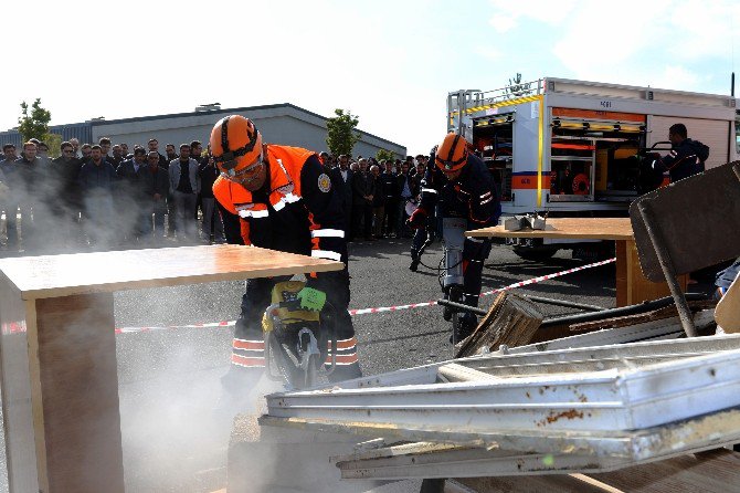 Ağrı’da Afet Ve Kurtarma Tatbikatı