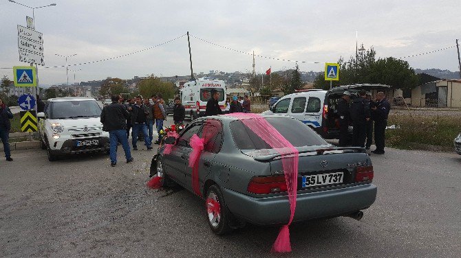 Gelin Arabası Otomobil İle Çarpıştı: 6 Yaralı