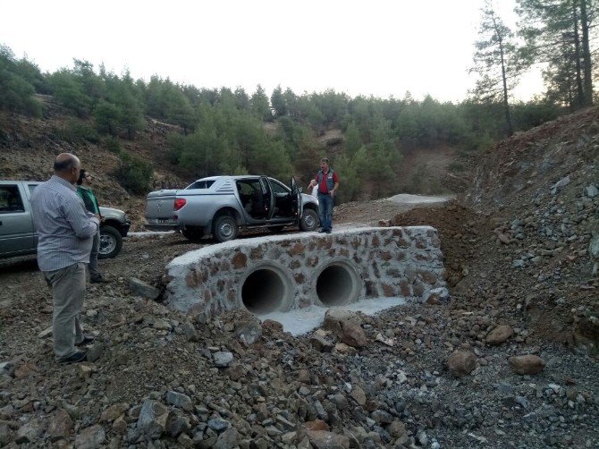 Karadağ, Orman Yolu Ve Yol Üzerine İnşa Edilen Sanat Yapılar İnceledi