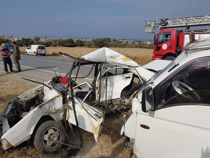 Kuşadası’nda Trafik Kazası; 1 Yaralı