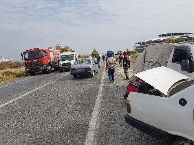 Kuşadası’nda Trafik Kazası; 1 Yaralı