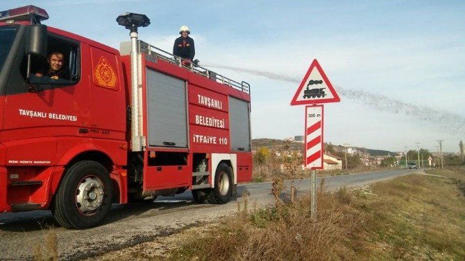 Tavşanlı’da Anız Yangını