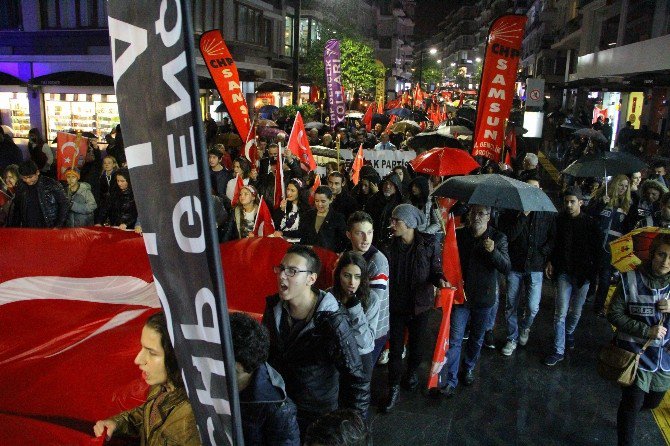 Samsun’da Fener Alayı Yürüyüşü