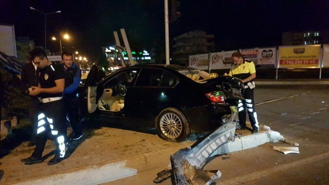 Manavgat’ta Trafik Kazası: 1 Yaralı