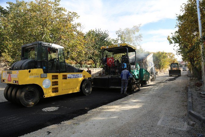 Talas, Asfalt Çalışmalarını Hızlandırdı