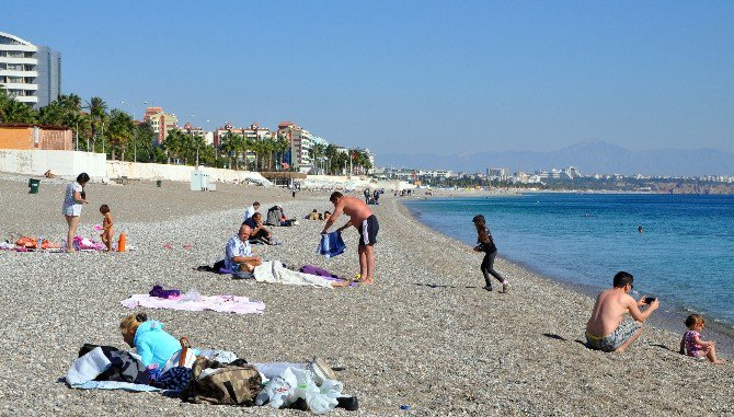 Antalya’da Kışa İnat Görüntüler