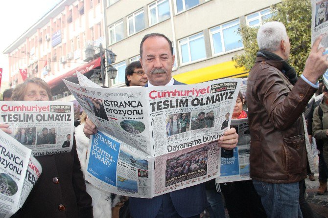 Edirne’de Chp’lilerden Cumhuriyet Gazetesine Destek