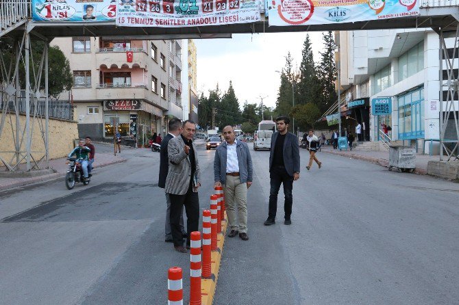 Kilis Belediyesi Refüj Çalışmalarını Sürdürüyor