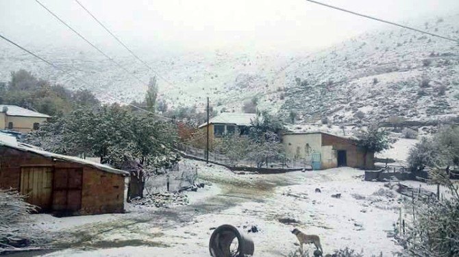 Malatya’da Yüksek Kesimlere Yılın İlk Karı Yağdı