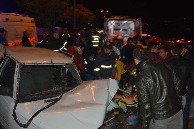 Ters Yöne Giren Alkollü Sürücü Kaza Yaptı: 1 Yaralı