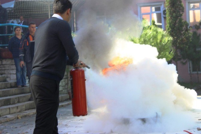 Bartın Sağlık İl Müdürlüğü’nde Yangın Tatbikatı Yapıldı