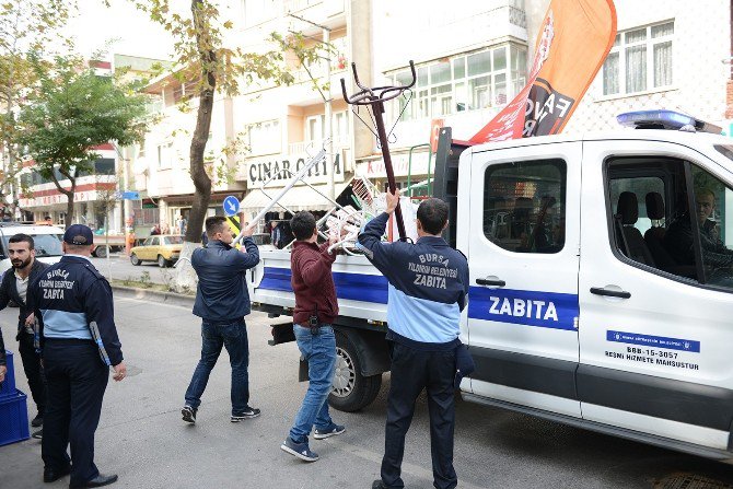 Yıldırım’da Kaldırım İşgaline İzin Yok