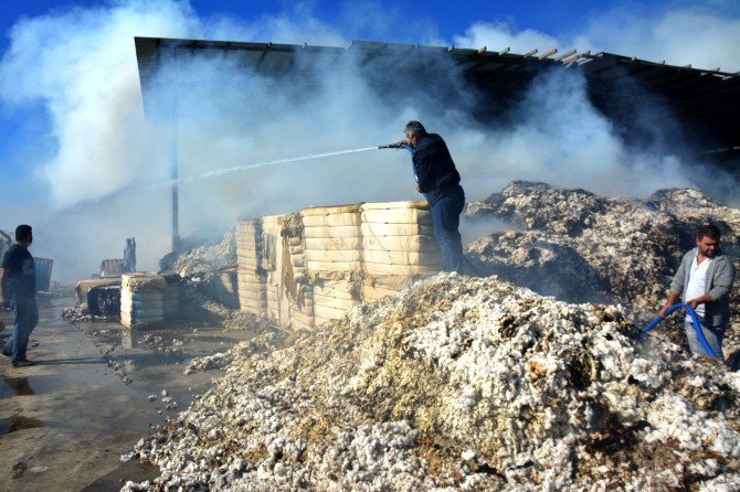 Söke’de Çırçır Fabrikasında Yangın