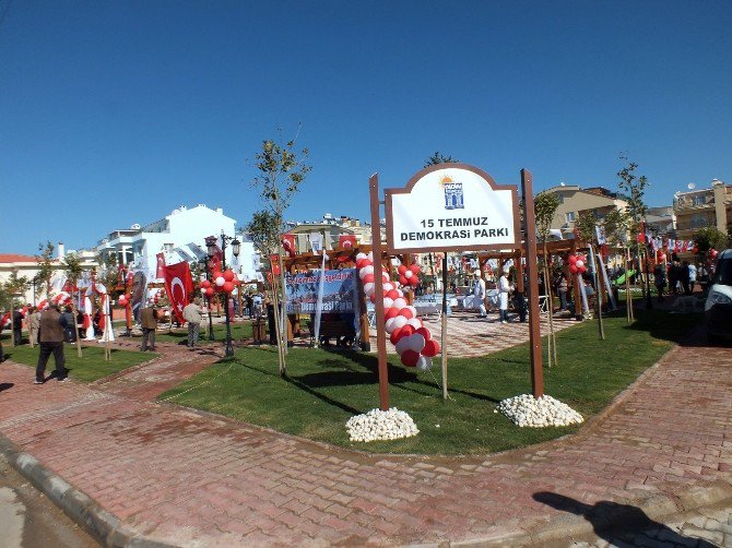 Didim’de 15 Temmuz Demokrasi Parkı Açıldı