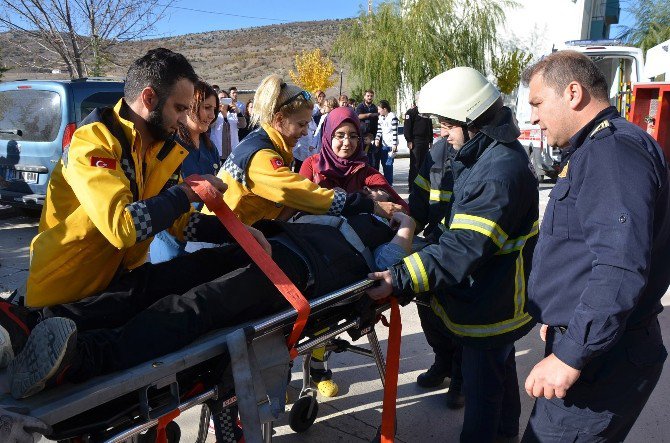 İtfaiye’den Bozüyük’te Nefes Kesen Tatbikat