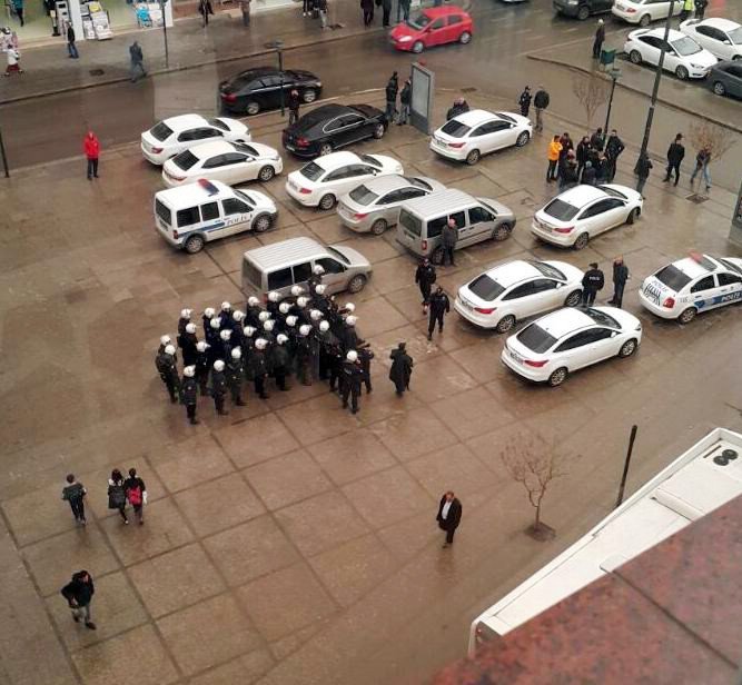 Çorlu’da İzinsiz Eyleme Polis Müdahalesi