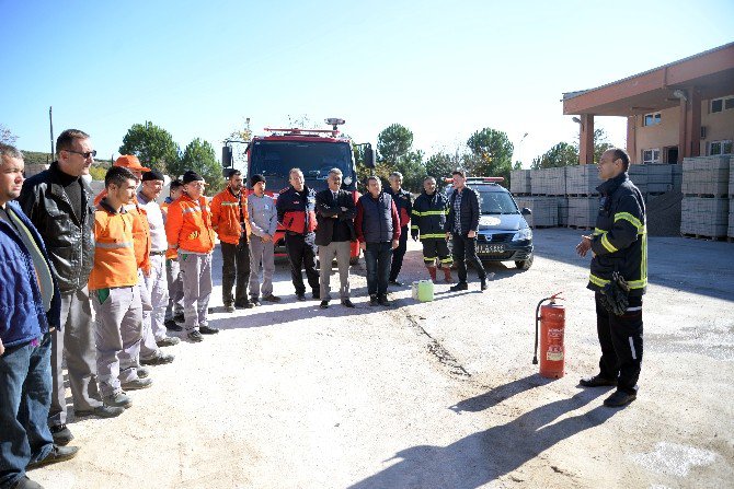 Bilecik Belediyesinden Yangın Tatbikatı