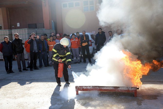 Bilecik Belediyesinden Yangın Tatbikatı