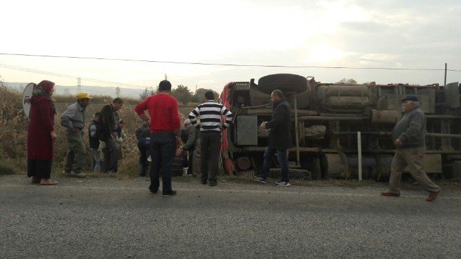 İskilip Yolunda Kamyon Kazası