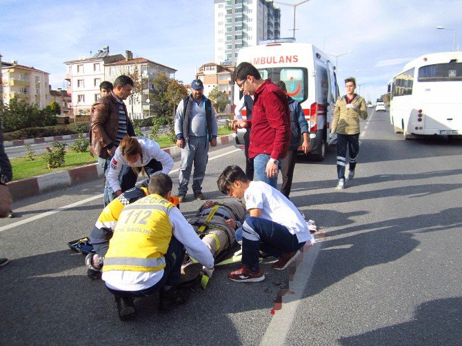 Otomobilin Çarptığı Şahıs Ağır Yaralandı