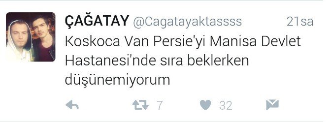 Robbin Van Persie’ye Hastane Fişi