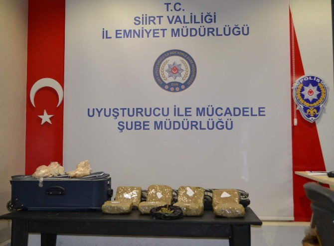 Siirt’te 8 Kilo 400 Gram Esrar Ele Geçirildi