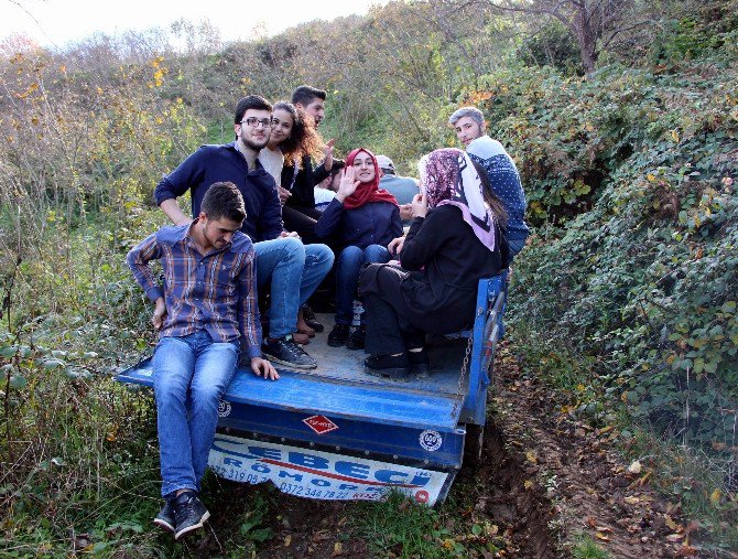 Patpatla Hasada Giden Öğrencilerin İlginç Anları