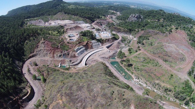 Küçük Aksu Barajı İnşaatının Yüzde 64’ü Tamamlandı