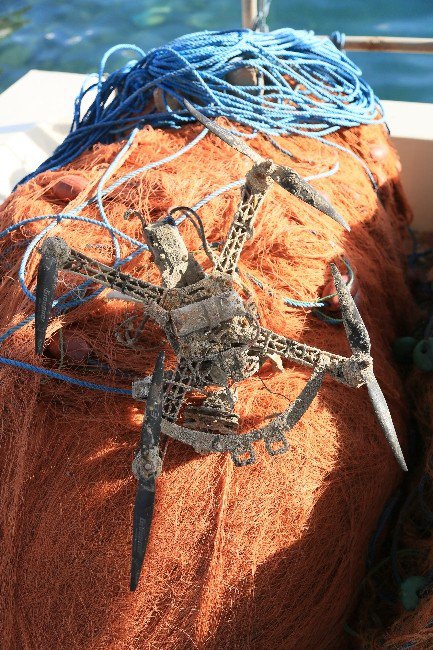 Balıkçı Ağına ‘Drone’ Takıldı