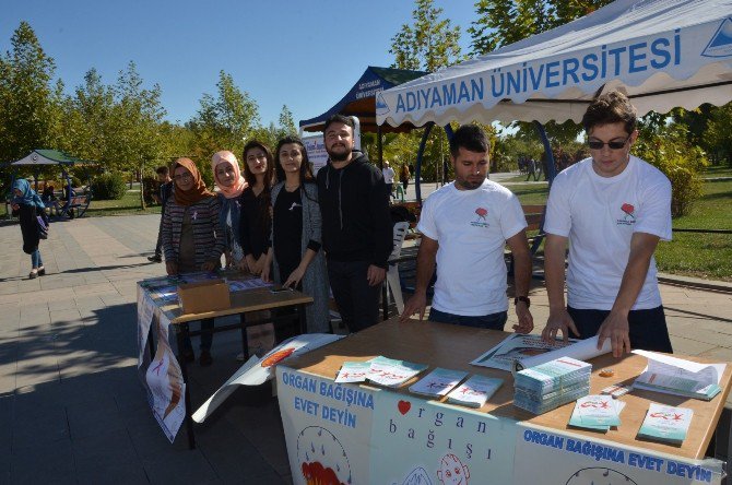 Adıyaman Üniversitesinde Organ Bağışı Standı Açıldı