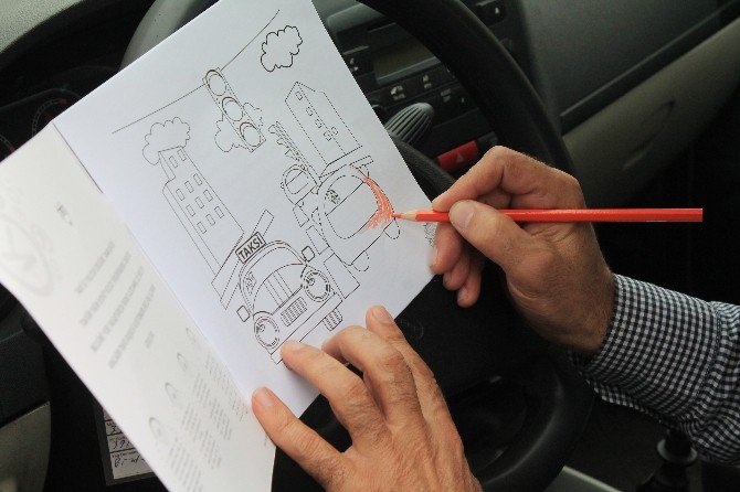 Taksicilere Ve Yolculara Kurallar, Boyama Kitabıyla Anlatılacak