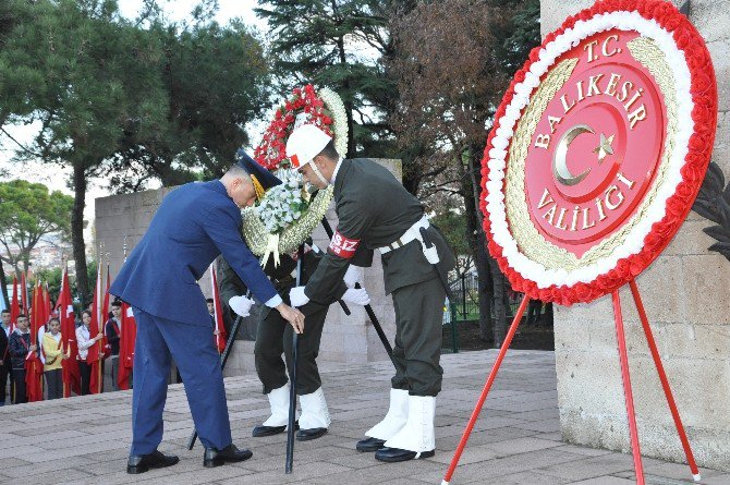 Balıkesir’de 10 Kasım Atatürk’ü Anma Töreni