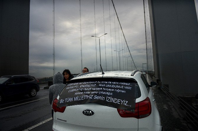 15 Temmuz Şehitler Köprüsü’nde Saat 09.05’te Hayat Durdu