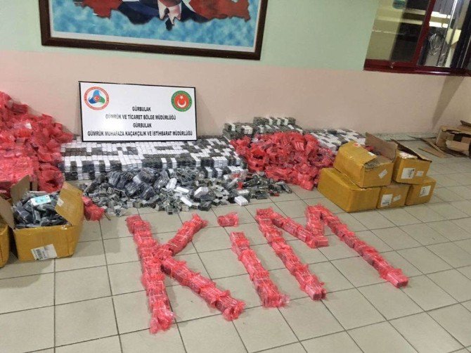 Ağrı’da Kaçak Telefon Operasyonu