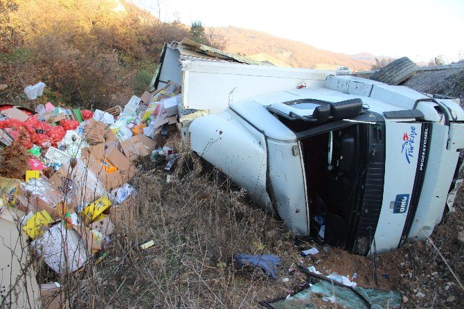 Çan Biga Yolunda Kaza: 1 Yaralı