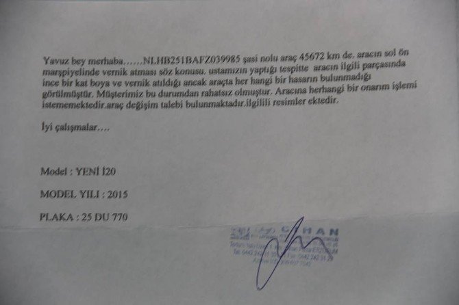 Sıfır Kilometre Diye Aldı Aracı Boyalı Çıktı