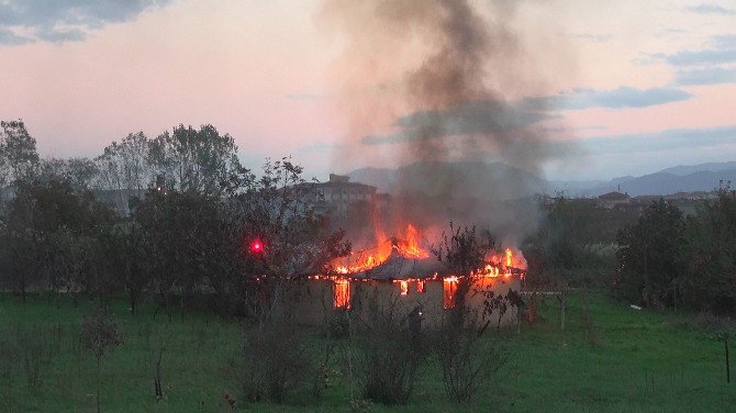 Körfez’de Tek Katlı Ev Alev Alev Yandı