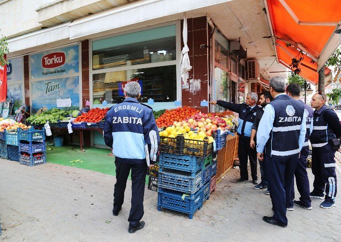 Erdemli’de Zabıta Ekipleri Denetimlerini Sıklaştırdı