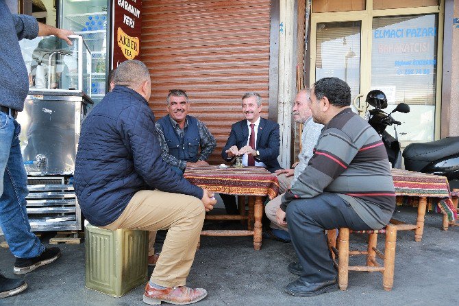 Başkan Tahmazoğlu Esnafla Bir Araya Geldi