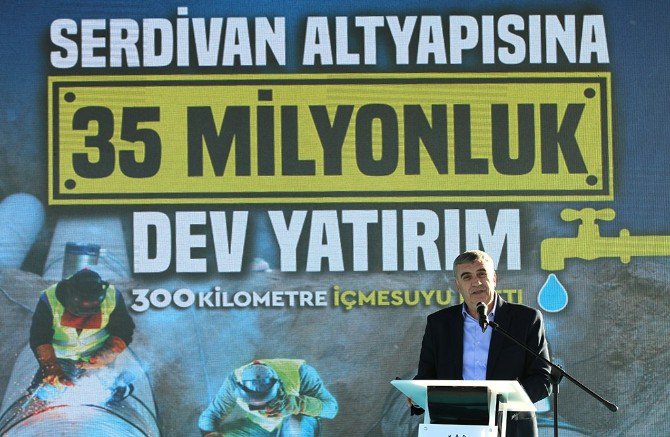 Serdivan’da İçmesuyu Hattının İlk Kaynak Töreni Gerçekleşti