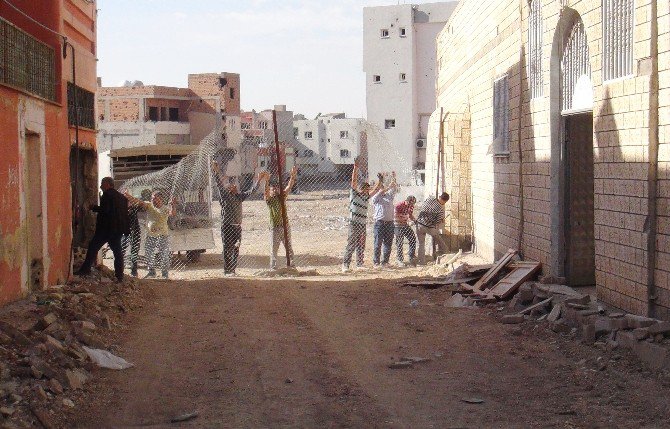 Nusaybin’de Tellerin Bir Bölümü Kaldırıldı