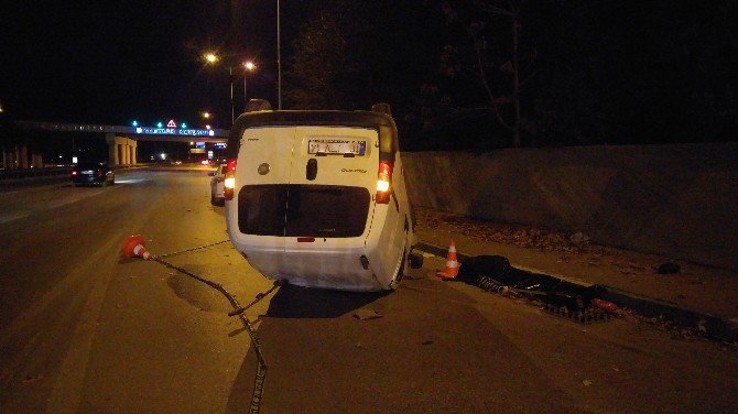 Virajı Alamayıp Takla Attı: 1 Ölü, 1 Yaralı