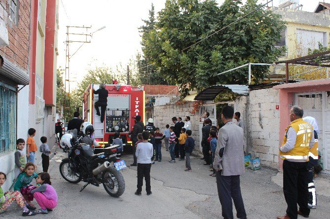 Bodrum Katında Çıkan Yangın Paniğe Neden Oldu