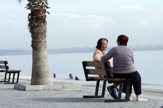 Antalya’da Kasım Ayının Ortasında Güneşi Gören Denize Koştu