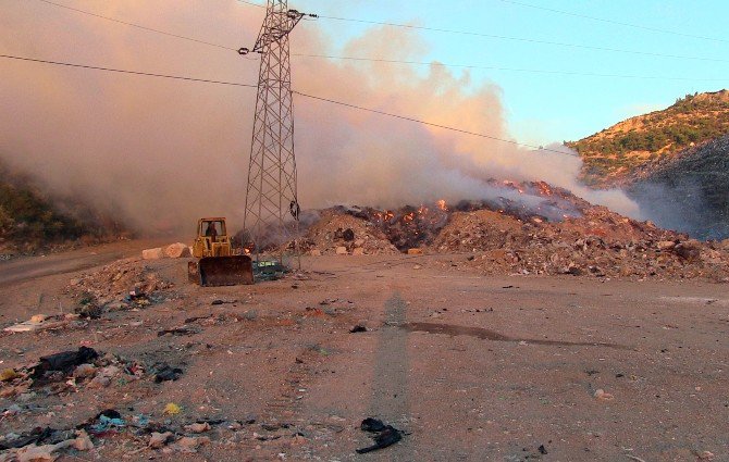 Bodrum’da Çöplük Yangını