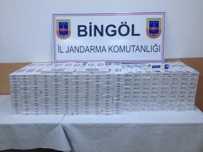 Bingöl’de 5 Bin Paket Kaçak Sigara Ele Geçirildi