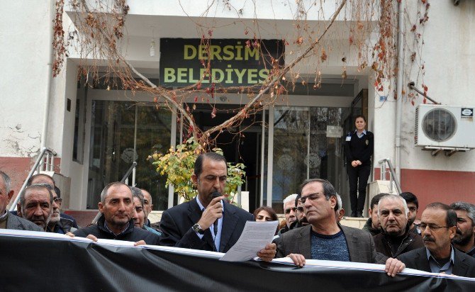 Tunceli’de Gözaltı Protestosu